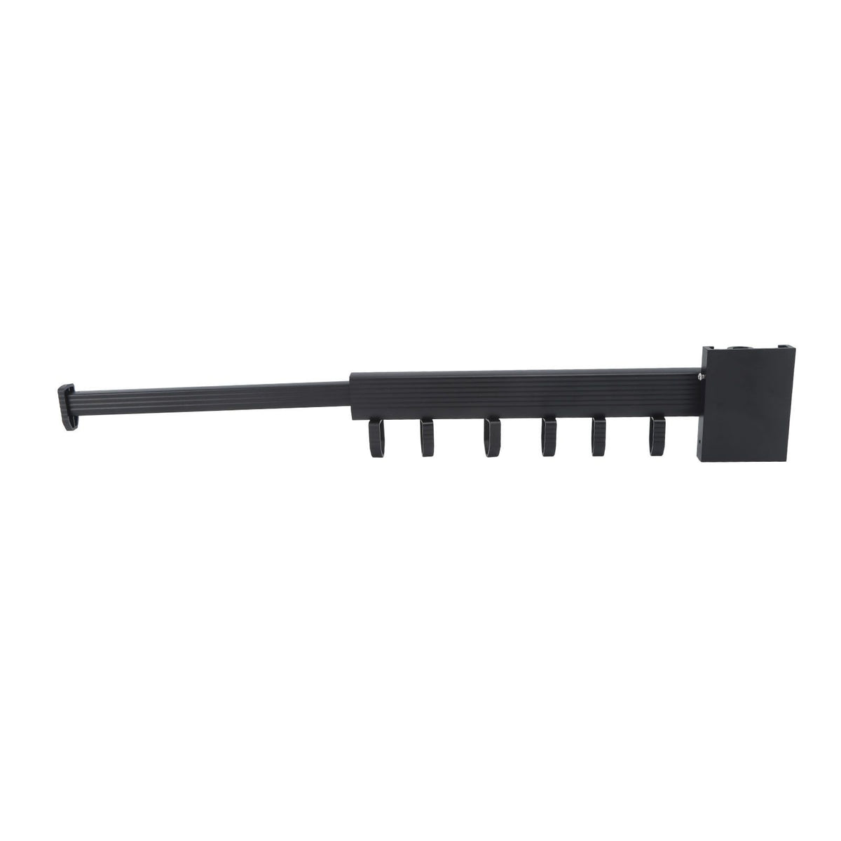 Wall Mounted Clothes Drying Rack Retractable Laundry Drying Rack for Balcony Bedroom Black