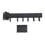 Wall Mounted Clothes Drying Rack Retractable Laundry Drying Rack for Balcony Bedroom Black - Extra Image