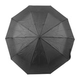 Compact Travel Umbrella Folding Auto Open Auto Close Sunshade Protection Windproof 10 Ribs Umbrella for Men and Women Black