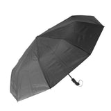 Compact Travel Umbrella Folding Auto Open Auto Close Sunshade Protection Windproof 10 Ribs Umbrella for Men and Women Black