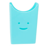 Phone Holder Insert Accessory EVA Decorative Bag Charm Phone Holder for Storage Phone Case Key Lipstick Sunglass Wallet Blue - Front View