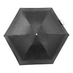 6 Ribs Umbrella Sun Protection UPF50 Impact Cloth Portable Folding Umbrella for Sunny Rainy Black