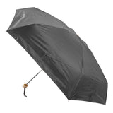 6 Ribs Umbrella Sun Protection UPF50 Impact Cloth Portable Folding Umbrella for Sunny Rainy Black