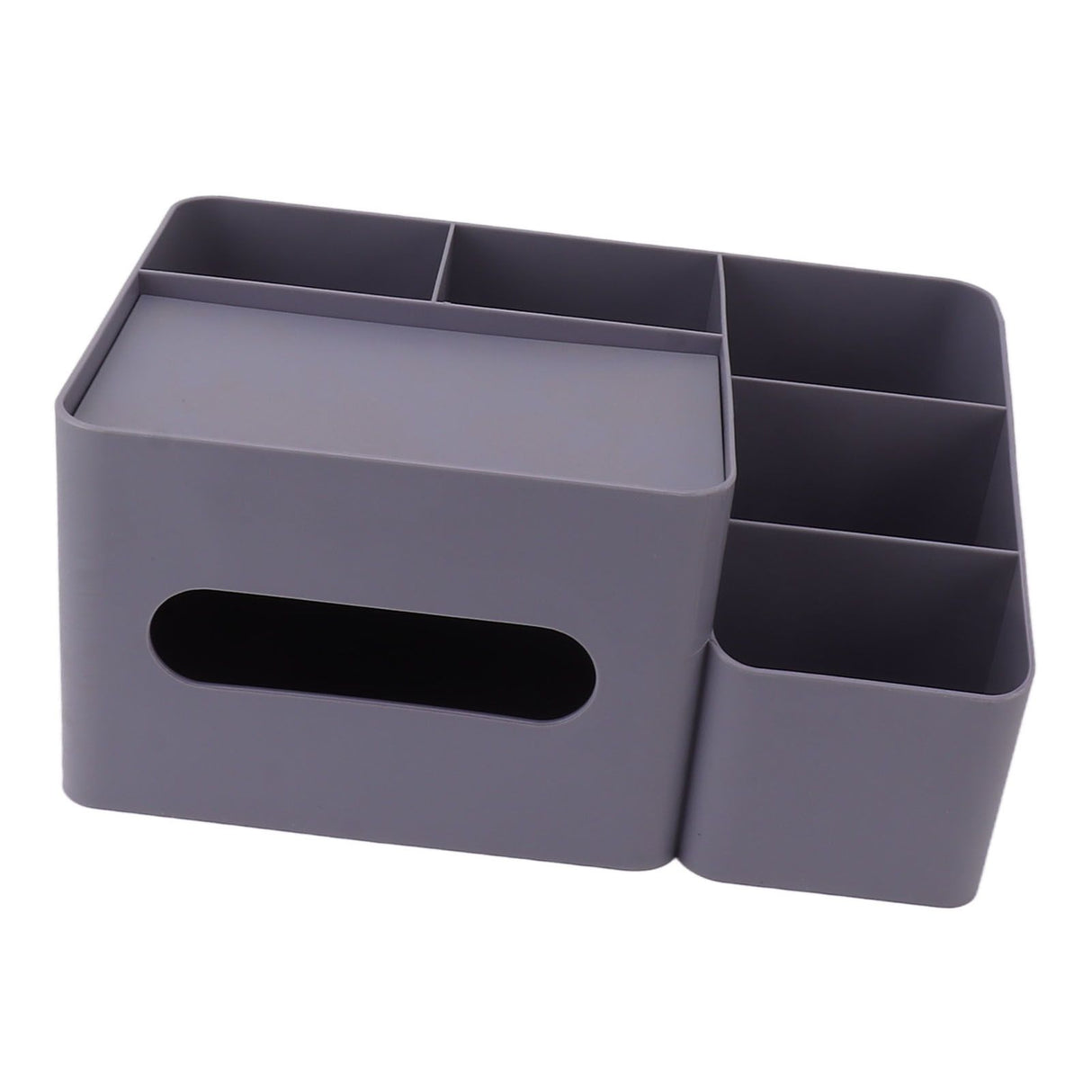 Tissue Box Organizer with Lid Plastic Exquisite Smooth Surface Tissue Desk Organizer for Home Office Purple