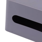 Tissue Box Organizer with Lid Plastic Exquisite Smooth Surface Tissue Desk Organizer for Home Office Purple