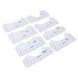 8PCS T Shirt Ruler Guide PVC Clothing Centering Design T Shirt Alignment Tool for Heat Press Accessories