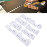 8PCS T Shirt Ruler Guide PVC Clothing Centering Design T Shirt Alignment Tool for Heat Press Accessories - Extra Image