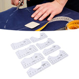 8PCS T Shirt Ruler Guide PVC Clothing Centering Design T Shirt Alignment Tool for Heat Press Accessories - Extra Image