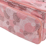 Knitting Bag Pink Oxford Cloth DIY Multifunctional Portable Crochet Holder Bag with Dividers for Knitting Needles Yarn Balls Sewing Supplies - Extra Image
