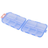 Medicine Box Medicine Case Plastic Waterproof 10 Compartments Buckle Lock Weekly Portable Medicine Container Blue - Extra Image
