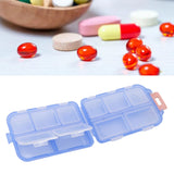 Medicine Box Medicine Case Plastic Waterproof 10 Compartments Buckle Lock Weekly Portable Medicine Container Blue - Extra Image