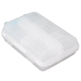 Medicine Box Medicine Case Plastic Waterproof 10 Compartments Buckle Lock Weekly Portable Medicine Container White