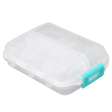 Medicine Box Medicine Case Plastic Waterproof 10 Compartments Buckle Lock Weekly Portable Medicine Container White - Extra Image