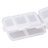 Medicine Box Medicine Case Plastic Waterproof 10 Compartments Buckle Lock Weekly Portable Medicine Container White - Extra Image