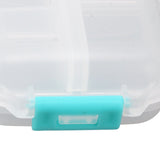 Medicine Box Medicine Case Plastic Waterproof 10 Compartments Buckle Lock Weekly Portable Medicine Container White - Extra Image