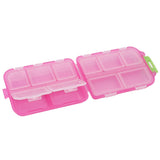 Medicine Box Medicine Case Plastic Waterproof 10 Compartments Buckle Lock Weekly Portable Medicine Container Rose Red - Extra Image