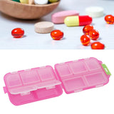Medicine Box Medicine Case Plastic Waterproof 10 Compartments Buckle Lock Weekly Portable Medicine Container Rose Red - Extra Image