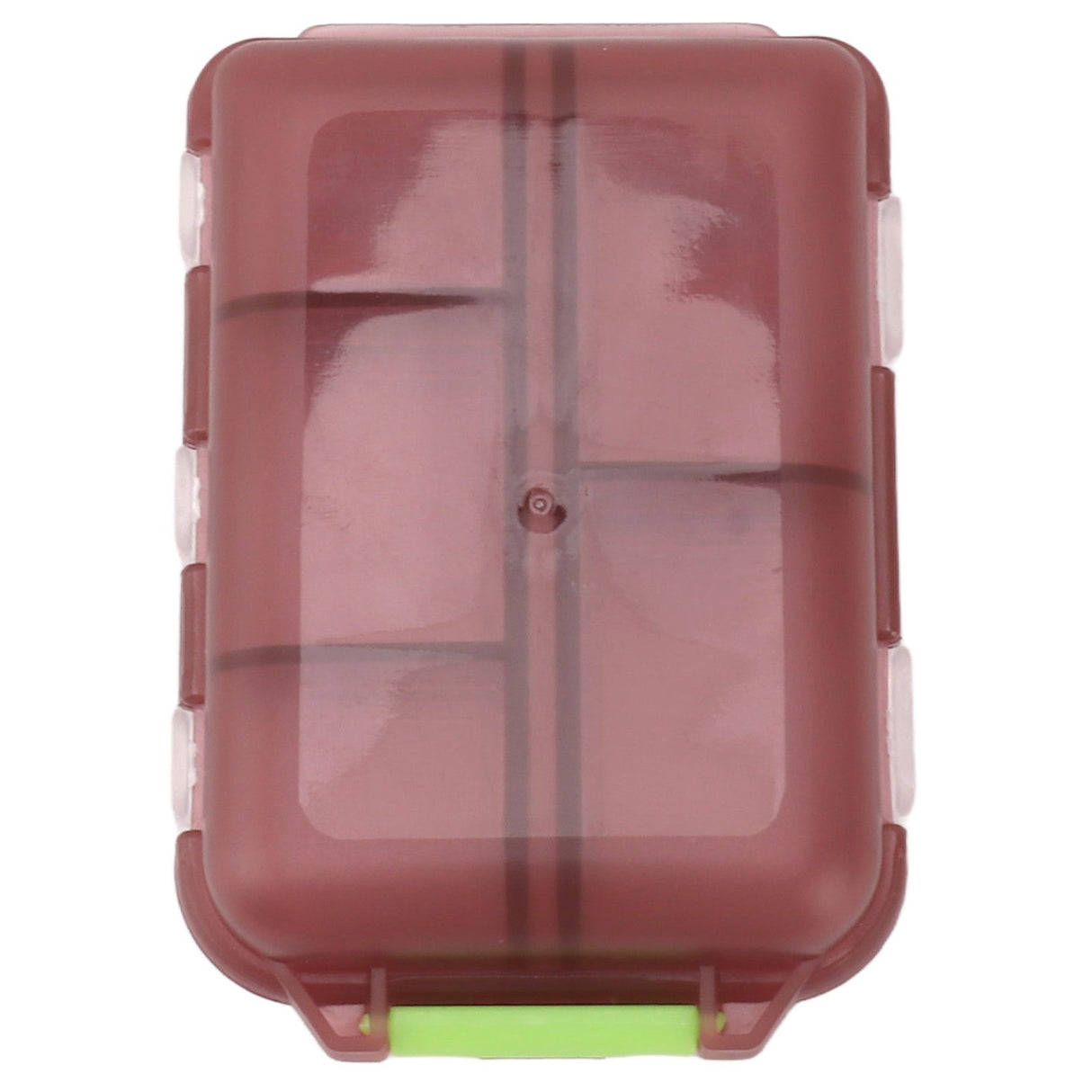 Medicine Box Medicine Case Plastic Waterproof 10 Compartments Buckle Lock Weekly Portable Medicine Container Purple