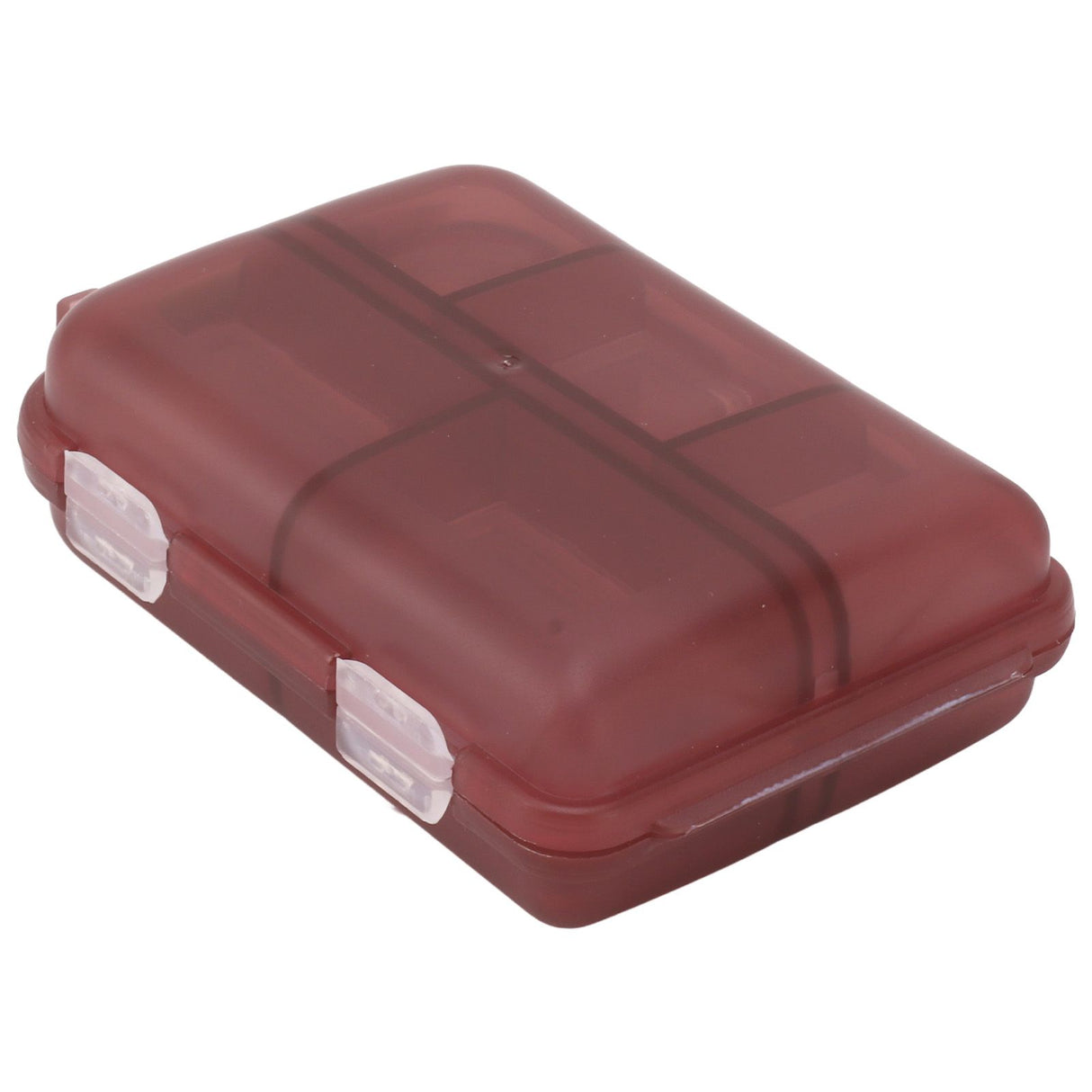 Medicine Box Medicine Case Plastic Waterproof 10 Compartments Buckle Lock Weekly Portable Medicine Container Purple