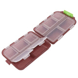 Medicine Box Medicine Case Plastic Waterproof 10 Compartments Buckle Lock Weekly Portable Medicine Container Purple - Extra Image