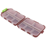 Medicine Box Medicine Case Plastic Waterproof 10 Compartments Buckle Lock Weekly Portable Medicine Container Purple - Extra Image
