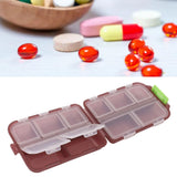 Medicine Box Medicine Case Plastic Waterproof 10 Compartments Buckle Lock Weekly Portable Medicine Container Purple - Extra Image