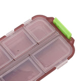 Medicine Box Medicine Case Plastic Waterproof 10 Compartments Buckle Lock Weekly Portable Medicine Container Purple - Extra Image