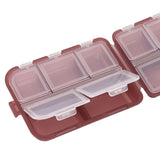 Medicine Box Medicine Case Plastic Waterproof 10 Compartments Buckle Lock Weekly Portable Medicine Container Purple - Extra Image