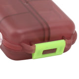 Medicine Box Medicine Case Plastic Waterproof 10 Compartments Buckle Lock Weekly Portable Medicine Container Purple - Extra Image