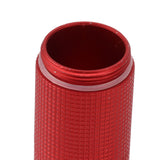 Keychain Medicine Holder Case 3 Compartment Waterproof Metal Travel Tablet Capsule Holder for Outdoor Red