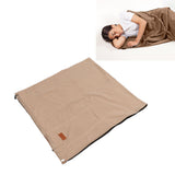 Sleeping Bag Liner Super Thick Fleece Soft Sleeping Bag Liner Blanket for Camping Travel Backpacking Earthy Yellow