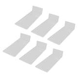 6Pcs Floating Shoes Rack Basketball Shoes Football Shoes Display Rack Wall Acrylic Transparent Sneakers Shelf - Front View