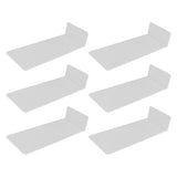 6Pcs Floating Shoes Rack Basketball Shoes Football Shoes Display Rack Wall Acrylic Transparent Sneakers Shelf