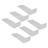 6Pcs Floating Shoes Rack Basketball Shoes Football Shoes Display Rack Wall Acrylic Transparent Sneakers Shelf - 45-Degree Angle