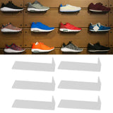 6Pcs Floating Shoes Rack Basketball Shoes Football Shoes Display Rack Wall Acrylic Transparent Sneakers Shelf - Extra Image