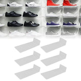 6Pcs Floating Shoes Rack Basketball Shoes Football Shoes Display Rack Wall Acrylic Transparent Sneakers Shelf - Extra Image