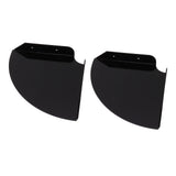2pcs Wall Mount Floating Corner Shelves Quarter Round Hanging Corner Shelves for Bedrooms Living Rooms Shower Room Black