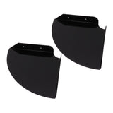 2pcs Wall Mount Floating Corner Shelves Quarter Round Hanging Corner Shelves for Bedrooms Living Rooms Shower Room Black