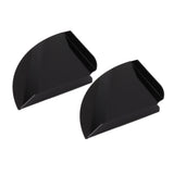 2pcs Wall Mount Floating Corner Shelves Quarter Round Hanging Corner Shelves for Bedrooms Living Rooms Shower Room Black - 45-Degree Angle
