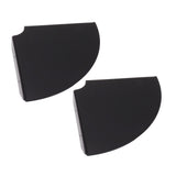 2pcs Wall Mount Floating Corner Shelves Quarter Round Hanging Corner Shelves for Bedrooms Living Rooms Shower Room Black