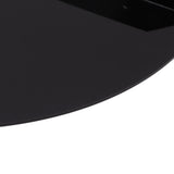 2pcs Wall Mount Floating Corner Shelves Quarter Round Hanging Corner Shelves for Bedrooms Living Rooms Shower Room Black - Extra Image