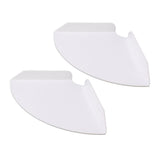 2pcs Wall Mount Floating Corner Shelves Quarter Round Hanging Corner Shelves for Bedrooms Living Rooms Shower Room White