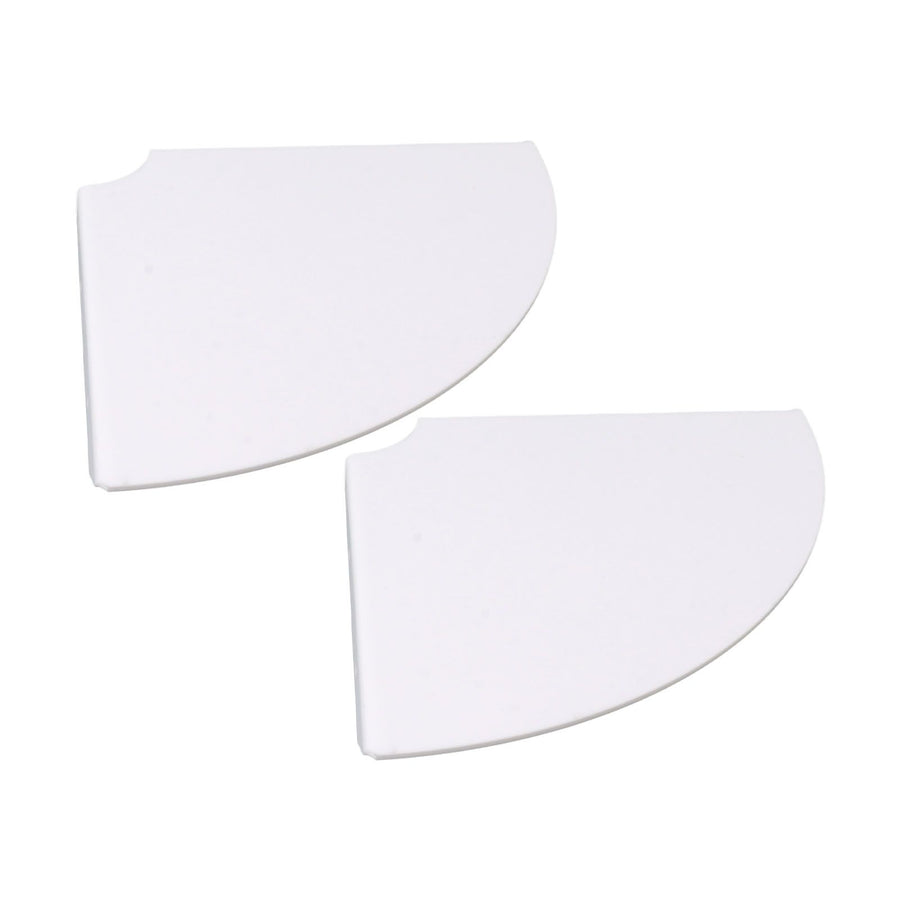 2pcs Wall Mount Floating Corner Shelves Quarter Round Hanging Corner Shelves for Bedrooms Living Rooms Shower Room White