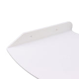 2pcs Wall Mount Floating Corner Shelves Quarter Round Hanging Corner Shelves for Bedrooms Living Rooms Shower Room White