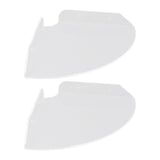 2pcs Wall Mount Floating Corner Shelves Quarter Round Hanging Corner Shelves for Bedrooms Living Rooms Shower Room Transparent
