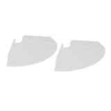 2pcs Wall Mount Floating Corner Shelves Quarter Round Hanging Corner Shelves for Bedrooms Living Rooms Shower Room Transparent