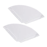 2pcs Wall Mount Floating Corner Shelves Quarter Round Hanging Corner Shelves for Bedrooms Living Rooms Shower Room Transparent - Extra Image