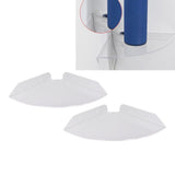 2pcs Wall Mount Floating Corner Shelves Quarter Round Hanging Corner Shelves for Bedrooms Living Rooms Shower Room Transparent - Extra Image