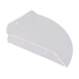 2pcs Wall Mount Floating Corner Shelves Quarter Round Hanging Corner Shelves for Bedrooms Living Rooms Shower Room Transparent - Extra Image