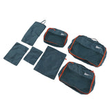 7 Pcs Luggage Packing Bags Polyester Waterproof Luggage Packing Cubes for Business Trip Travel Green - Front View